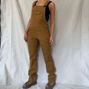 Dovetail Workwear Overalls in Saddle Brown Canvas